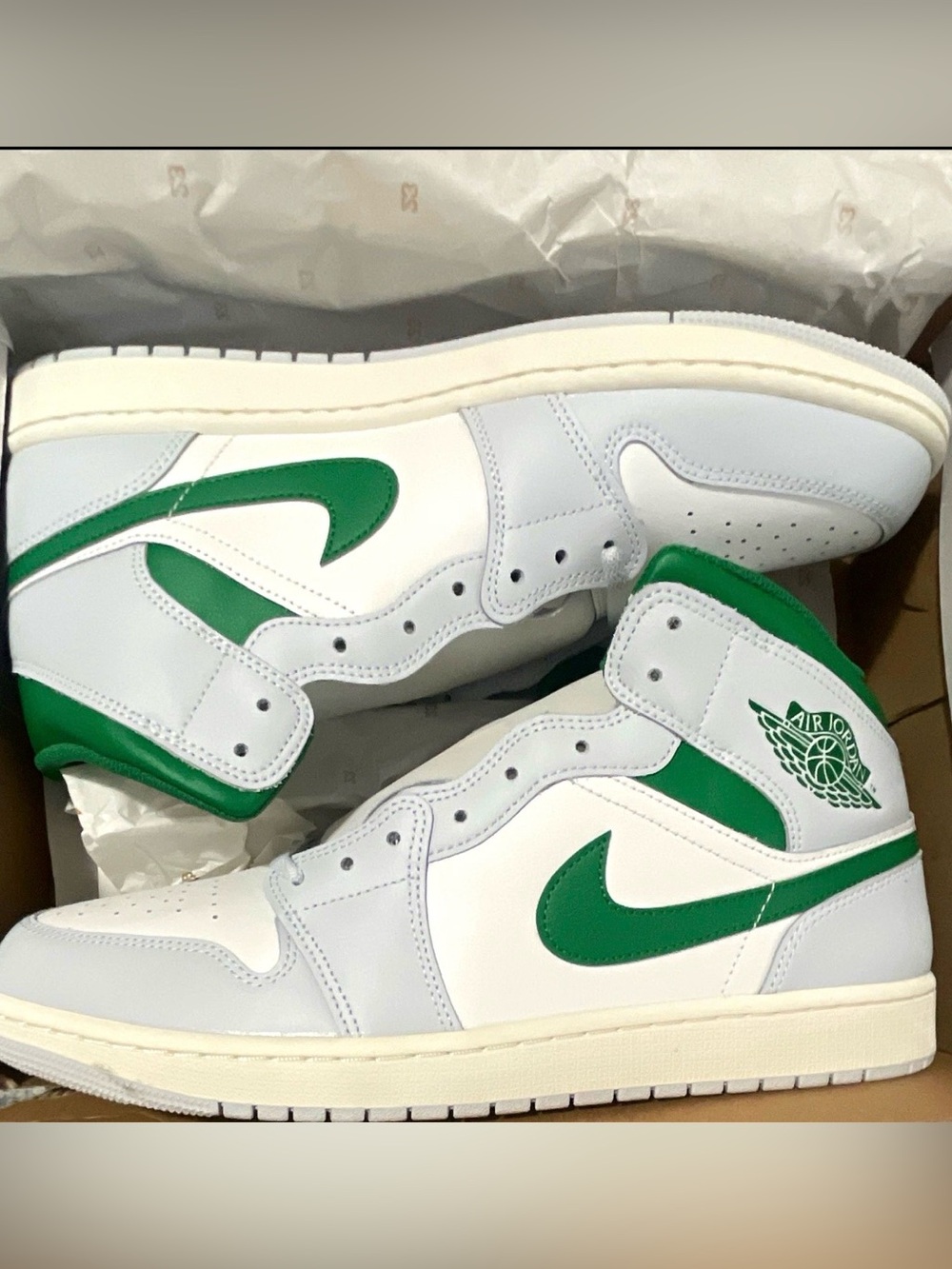 Nike Air Jordan 1 SE Mid Grey Pine Green